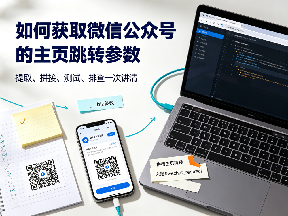 如何获取微信公众号的主页跳转参数？